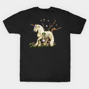 Wonderful unicorn with little fairy T-Shirt